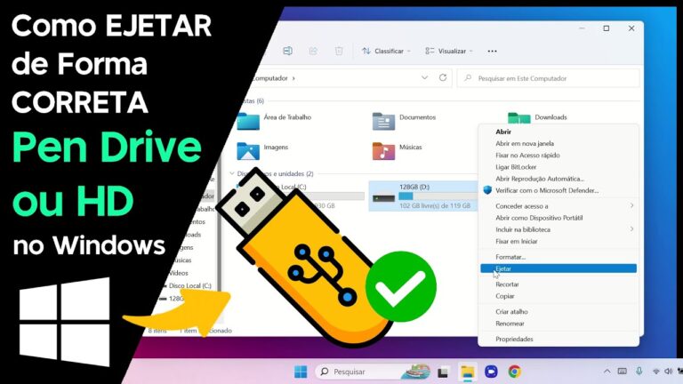Como EJETAR de Forma CORRETA um PenDrive/HD no Windows