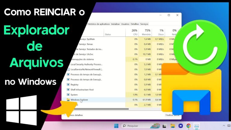 Como REINCIAR o Explorador de Arquivos do Windows