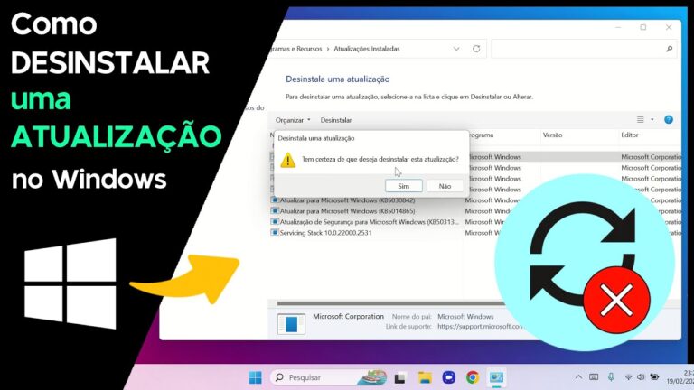 Como DESINSTALAR uma ATUALIZAÇÃO do Windows