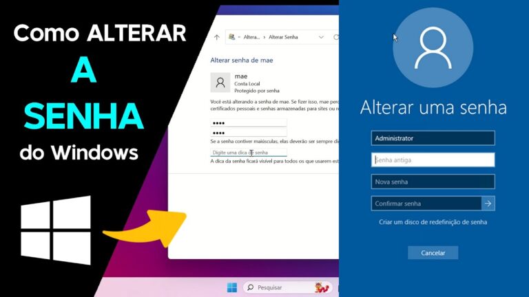 Como ALTERAR a SENHA do Windows