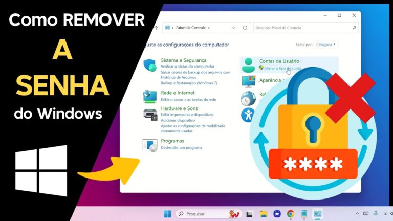 Como REMOVER a SENHA do Windows