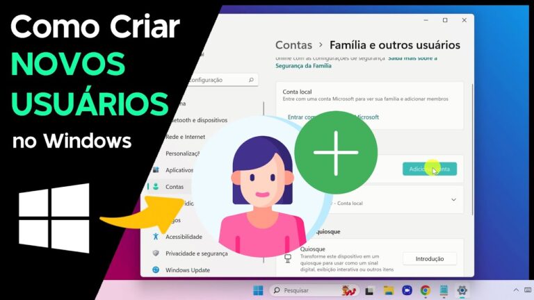 Como Criar NOVOS USUÁRIOS no Windows