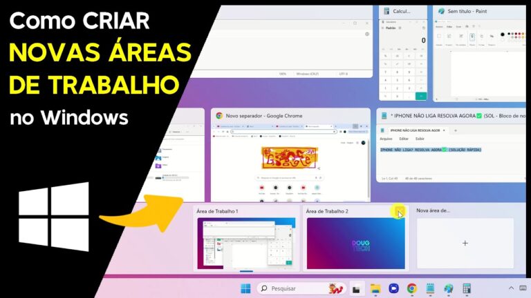 Como CRIAR novas ÁREAS DE TRABALHO no Windows