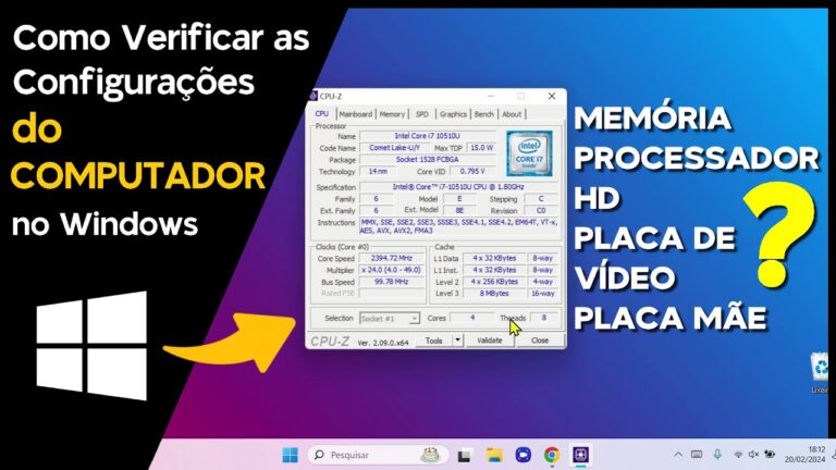 Como Verificar as Configurações do PC Notebook