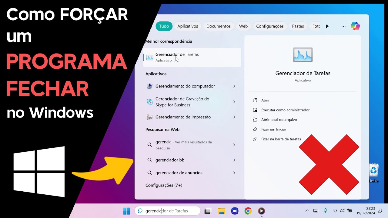 Como FORÇAR um PROGRAMA a FECHAR no Windows