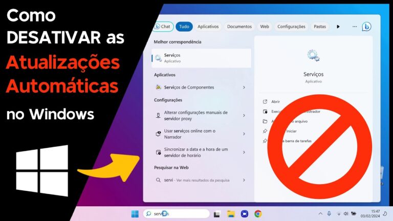 Como DESATIVAR as Atualizações Automáticas no Windows