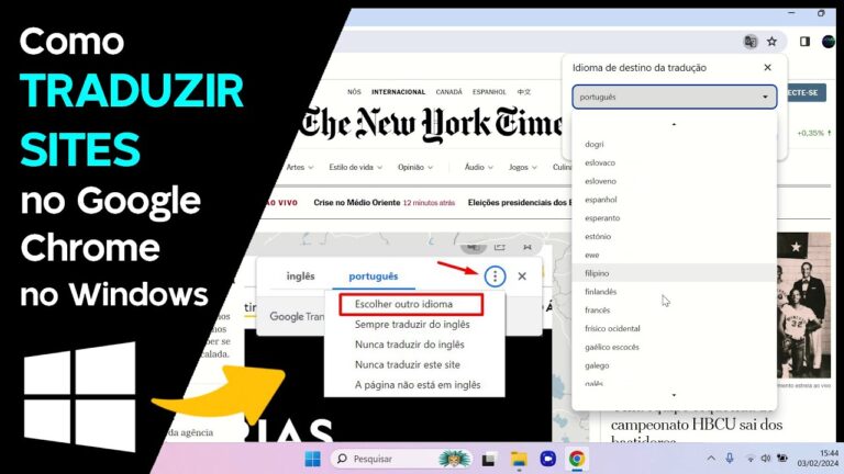 Como TRADUZIR SITES no Google Chrome no Windows