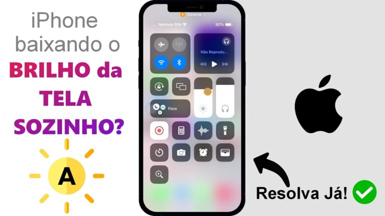 iPhone baixando o BRILHO da TELA? RESOLVA JÁ!✅