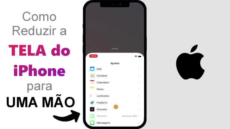 Como Reduzir a TELA do iPhone para UMA MÃO