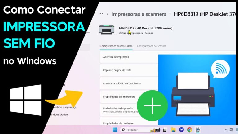 Como Conectar uma IMPRESSORA SEM FIO no Windows