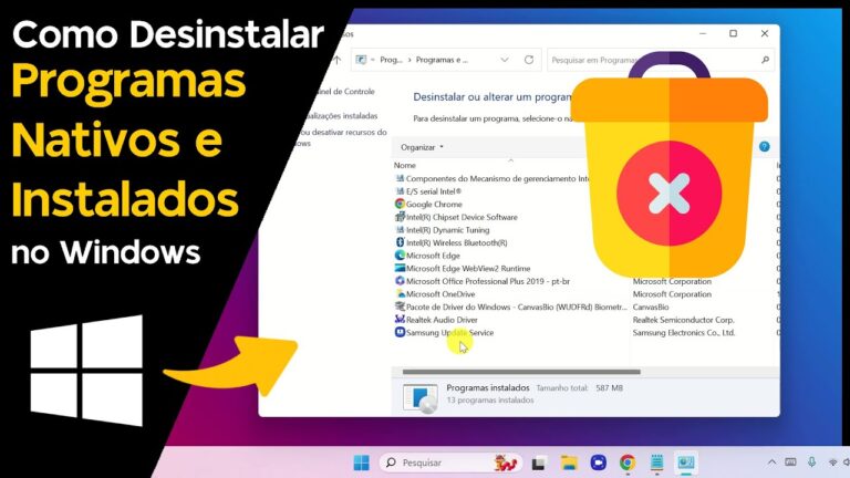 Como Desinstalar Programas no Windows (Inclusive Nativos)