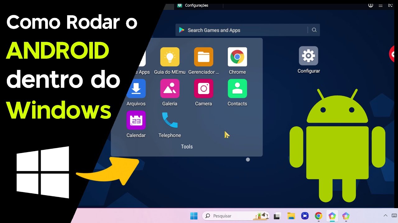 Como Rodar o ANDROID dentro do Windows (Várias Versões do Android)