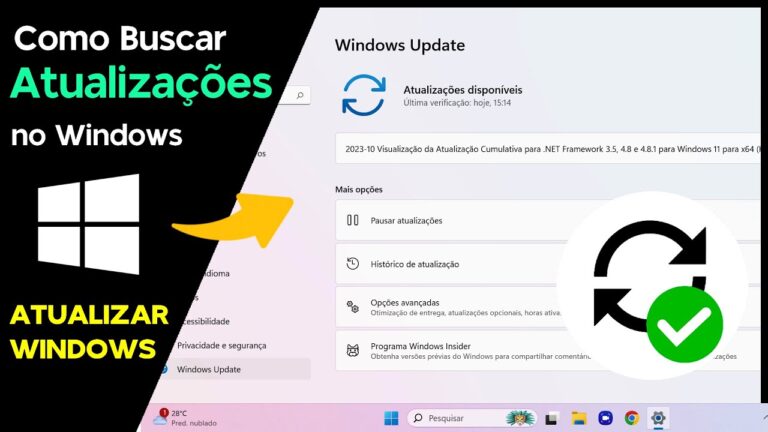 Como Buscar por Atualizações no Windows (ATUALIZAR WINDOWS)