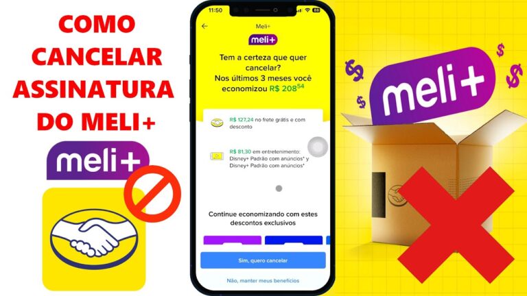 Como CANCELAR a Assinatura do MELI+ no App MERCADO LIVRE