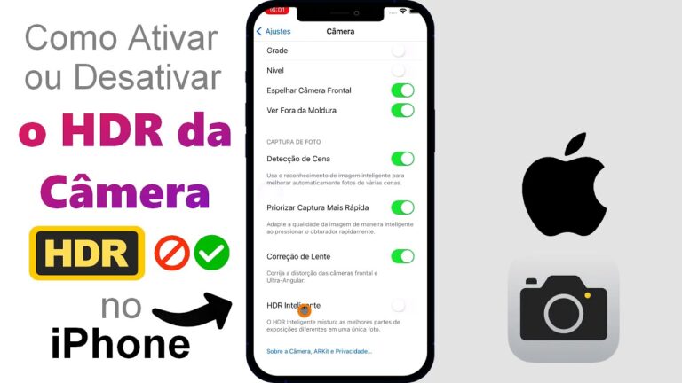Como Ativar/Desativar o HDR da Câmera do iPhone