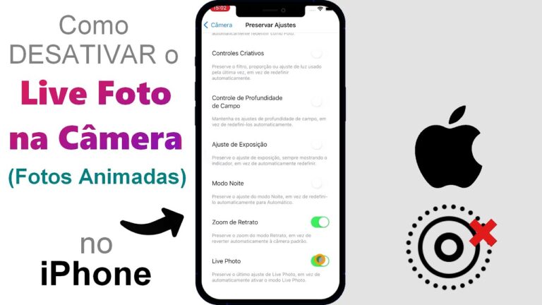 Como DESATIVAR o Live Photo das FOTOS do iPhone (Fotos Animadas)