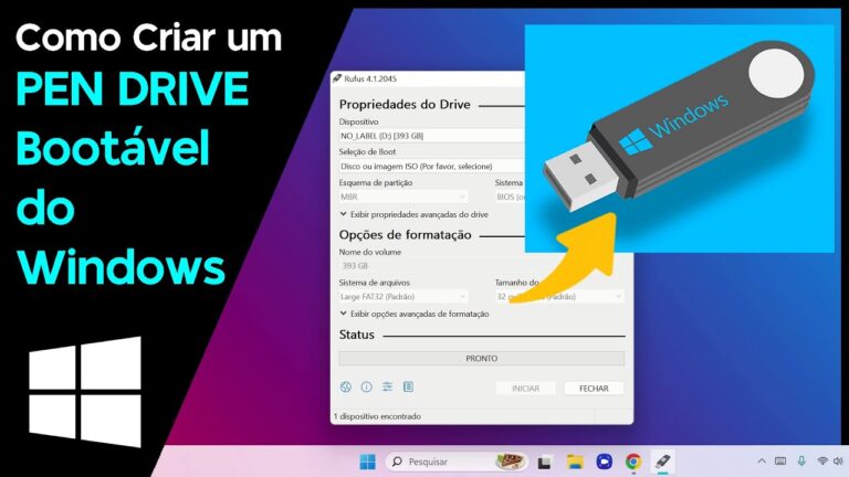 Como Criar um PEN DRIVE Bootável do Windows