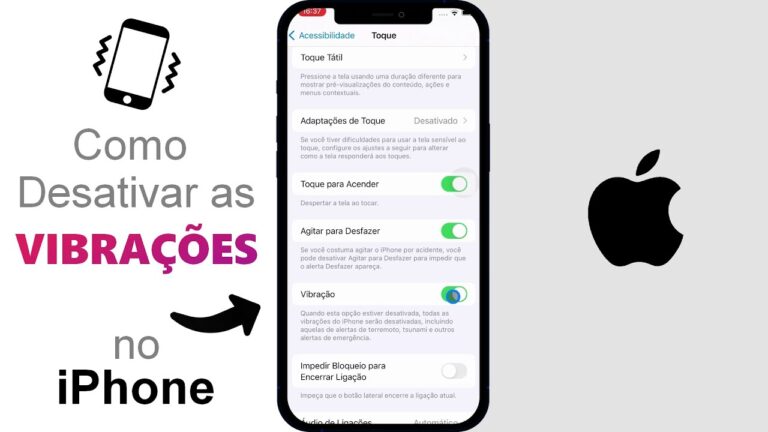 Como Desativar as VIBRAÇÕES do iPhone