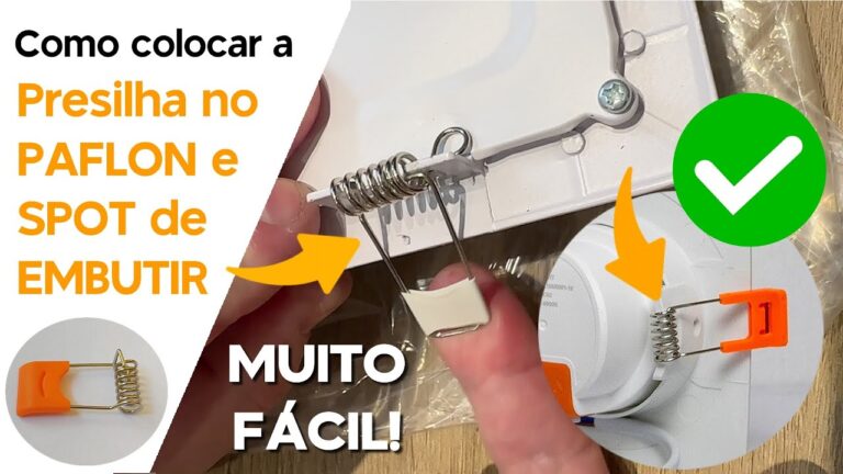 Como colocar a Presilha no PAFLON ou SPOT de EMBUTIR (BEM FÁCIL✅)