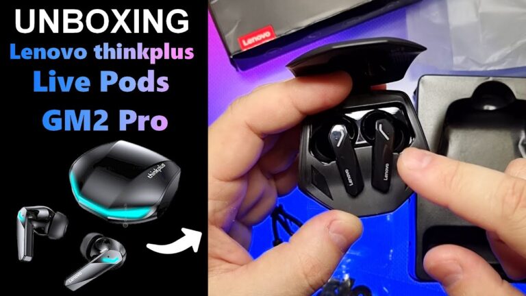 UNBOXING - Lenovo thinkplus Live Pods GM2 Pro (FONE BOM E BARATO✅🤑)