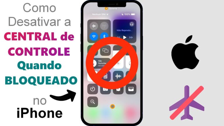 Como Desativar a CENTRAL de CONTROLE do iPhone quando BLOQUEADO