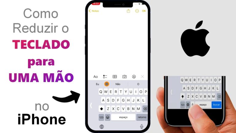 Como Reduzir o TECLADO para UMA MÃO no iPhone