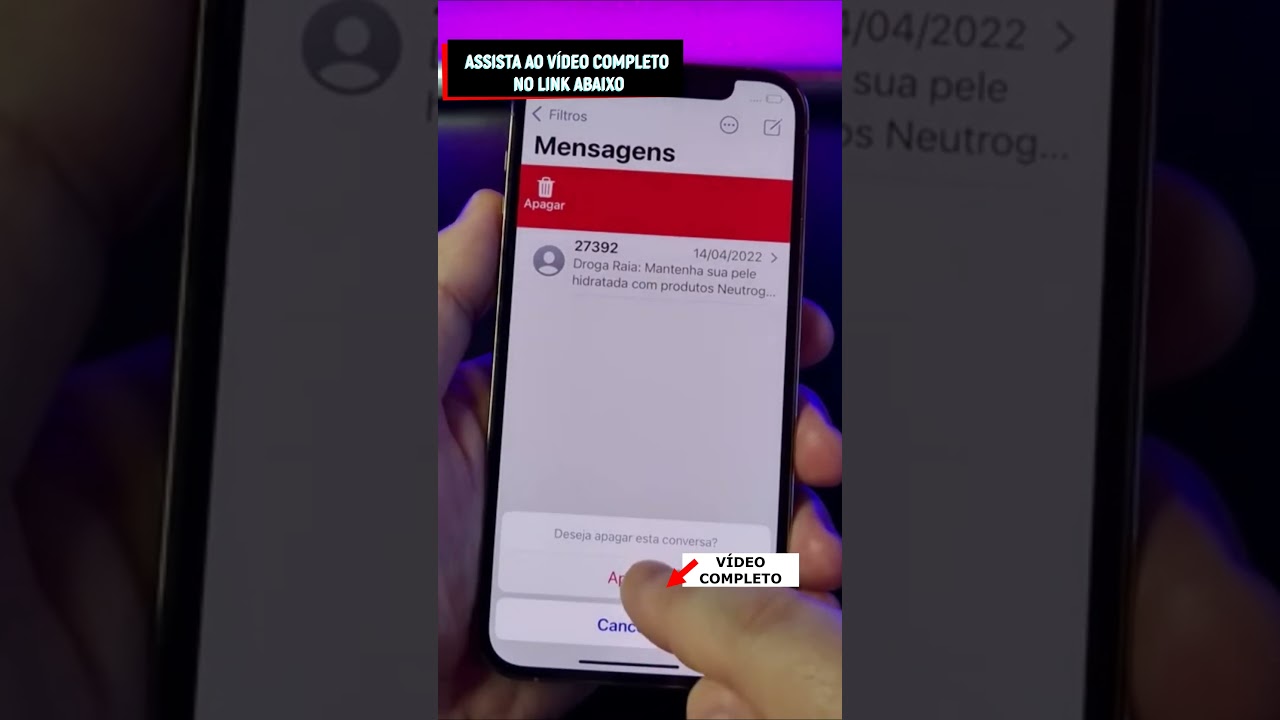 Como APAGAR Mensagens SMS no iPhone