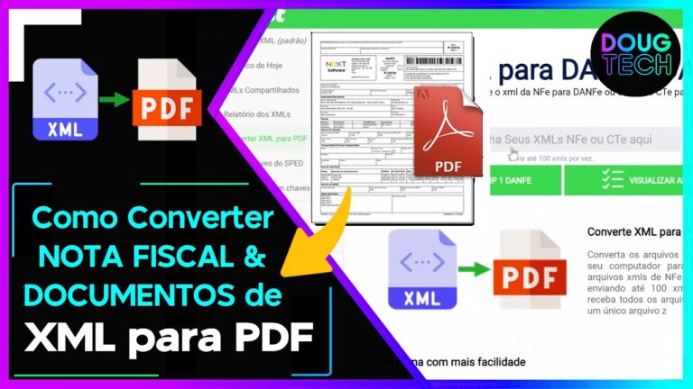 Como Converter NOTA FISCAL/DOCUMENTOS de XML para PDF