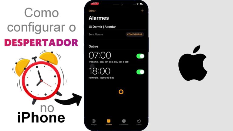 Como configurar o DESPERTADOR no iPhone