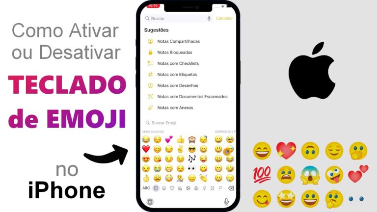 Como Ativar/Desativar o TECLADO de EMOJI no iPhone