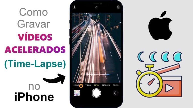 Como Gravar Vídeos ACELERADOS no iPhone (Time Lapse)