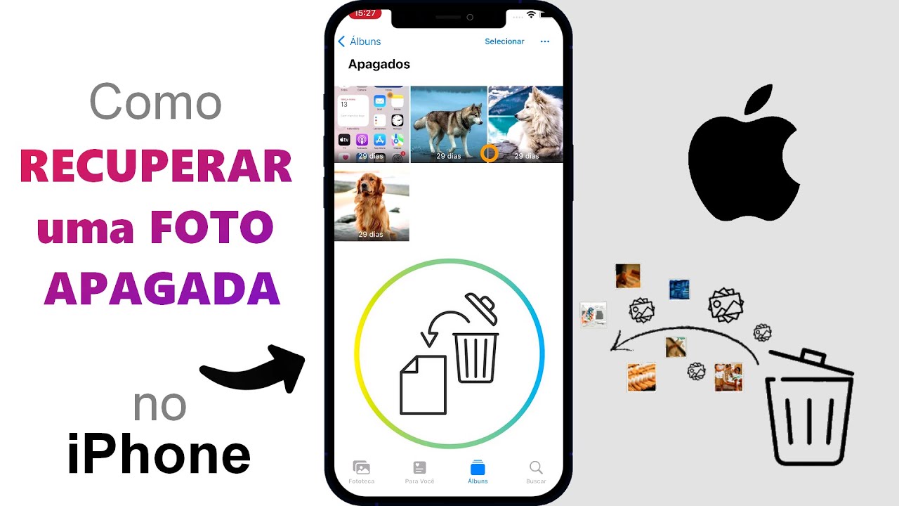 Como RECUPERAR uma FOTO APAGADA no iPhone