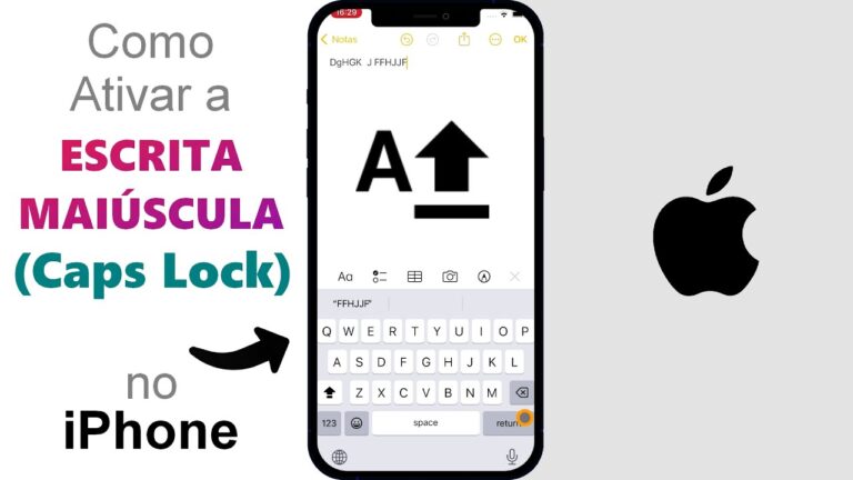 Como Ativar a ESCRITA MAIÚSCULA no iPhone (Caps Lock)