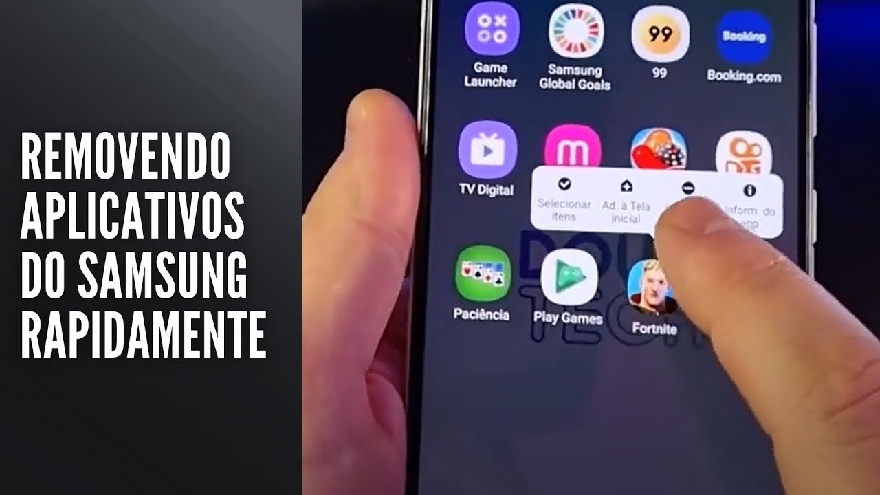 Removendo APLICATIVOS do Samsung