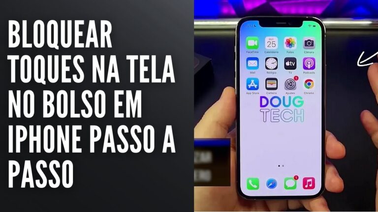 Bloquear Toques na Tela no Bolso em iPhone Passo a Passo