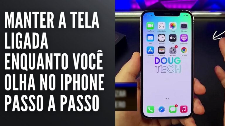 Manter a Tela Ligada enquanto Você Olha no iPhone Passo a Passo
