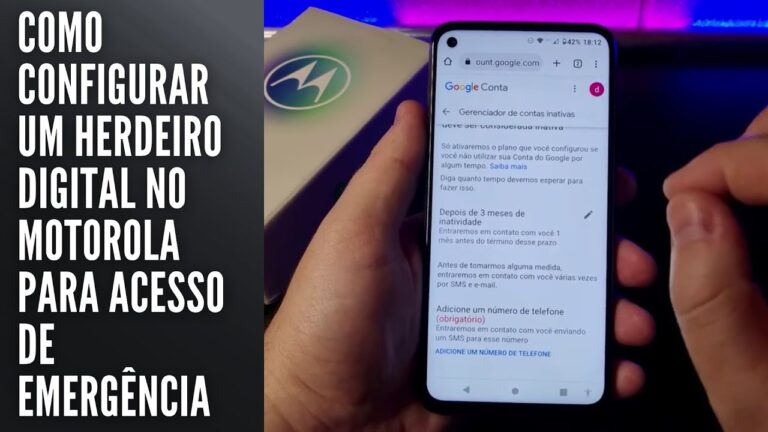 Como Configurar um Herdeiro Digital no Motorola para Acesso de Emergência