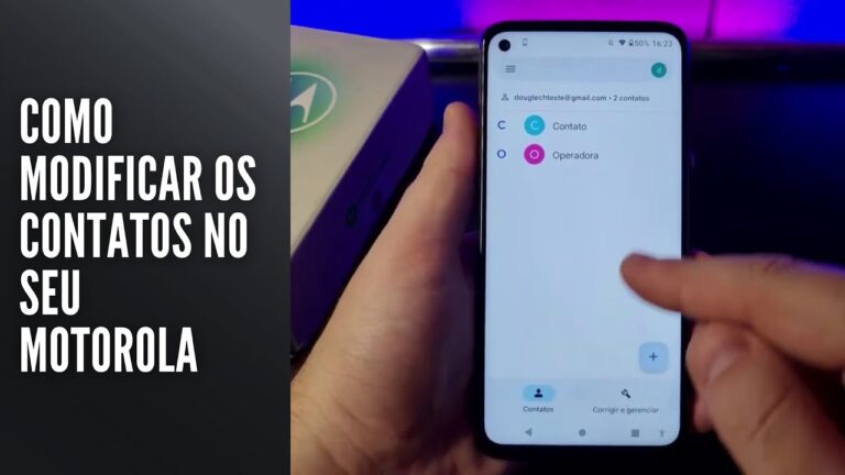 Como Modificar os Contatos no Seu Motorola