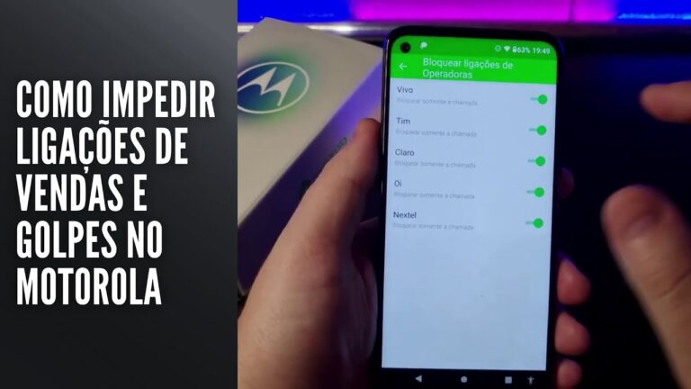 Como Impedir Ligações de Vendas e Golpes no Motorola