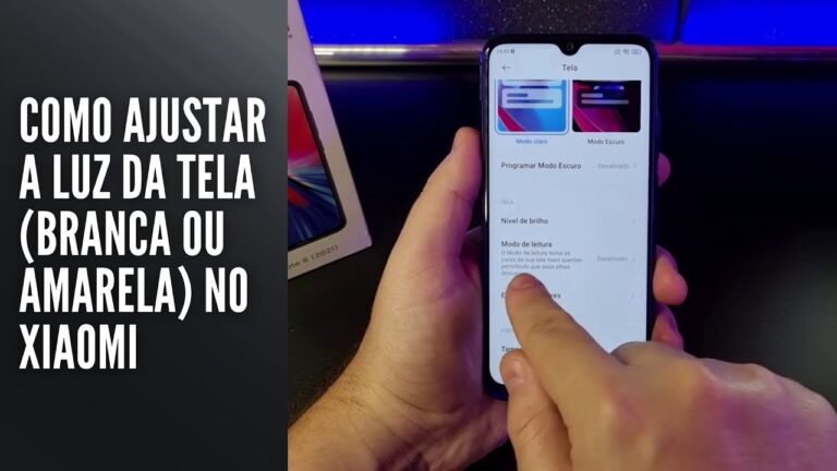 Como Ajustar a Luz da Tela Branca ou Amarela no Xiaomi Como Ajustar a Luz da Tela Branca ou Amarela no Xiaomi