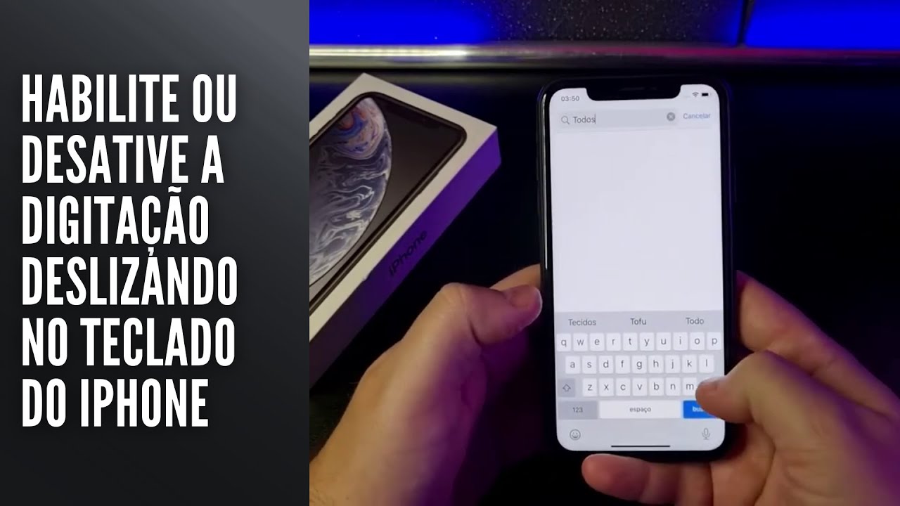Habilite ou desative a digitação deslizando no teclado do iPhone