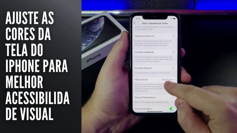 Ajuste as cores da tela do iPhone para melhor acessibilidade visual