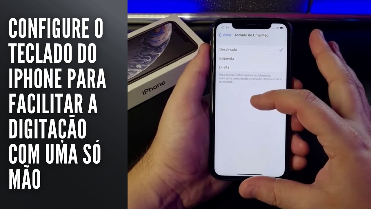 Configure o teclado do iPhone para facilitar a digitação com uma só mão Configure o teclado do iPhone para facilitar a digitação com uma só mão