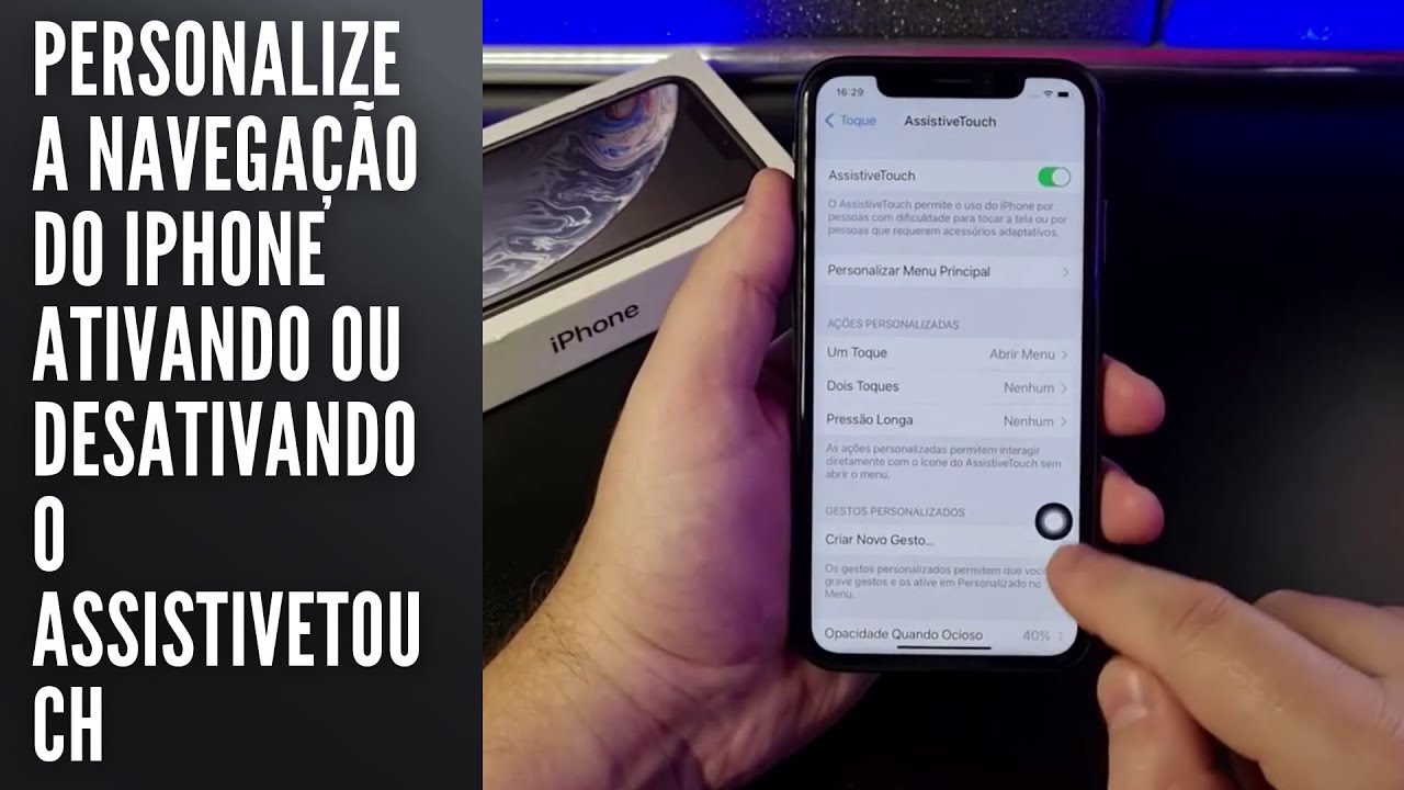 Personalize a navegação do iPhone ativando ou desativando o AssistiveTouch Personalize a navegação do iPhone ativando ou desativando o AssistiveTouch