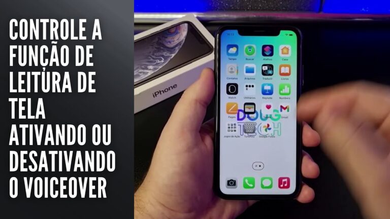 Controle a função de leitura de tela ativando ou desativando o VoiceOver