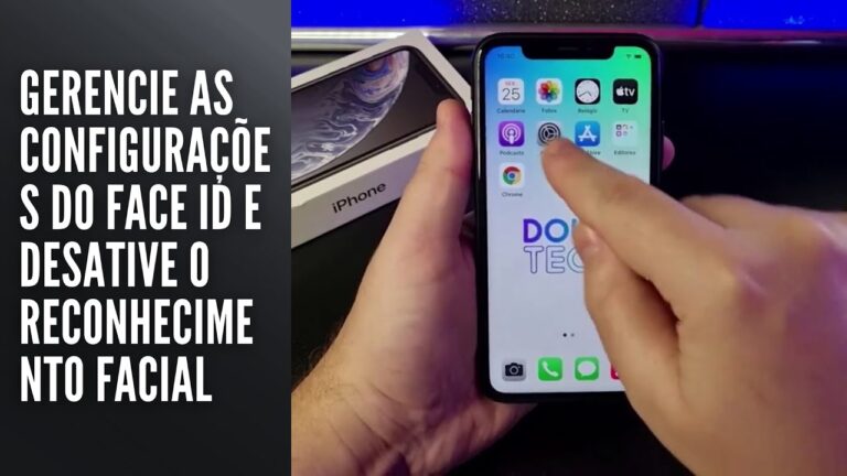 Gerencie as configurações do Face ID e desative o reconhecimento facial