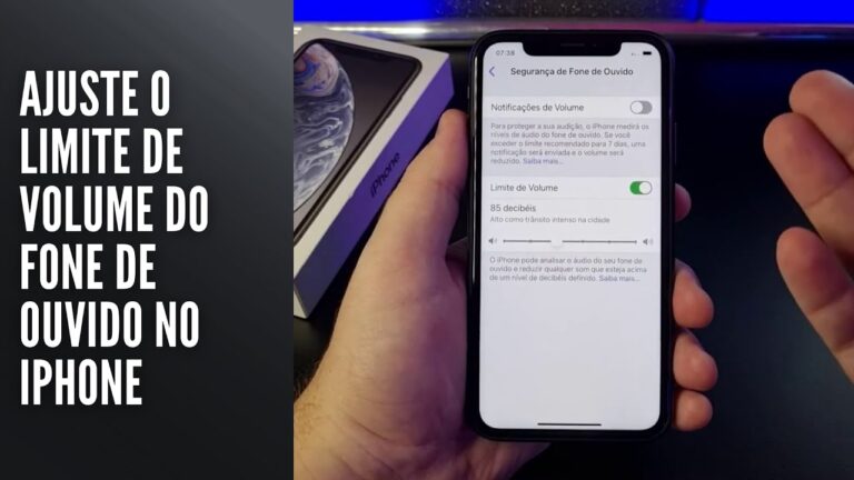Ajuste o limite de volume do fone de ouvido no iPhone