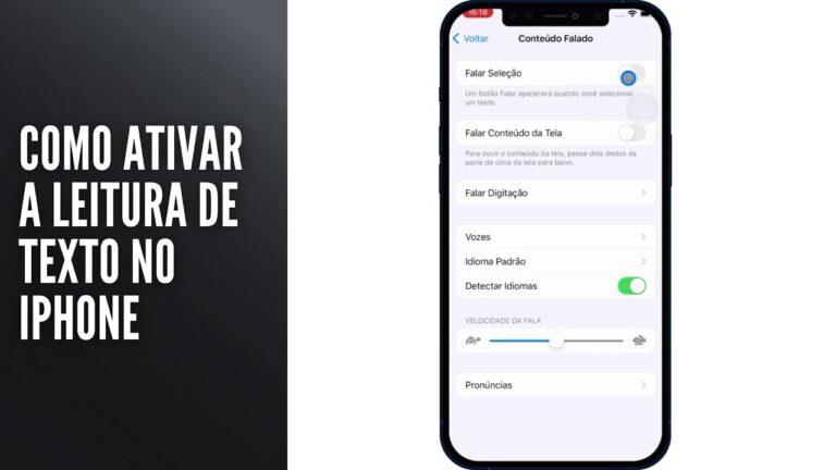 Como Ativar a Leitura de Textos no iPhone