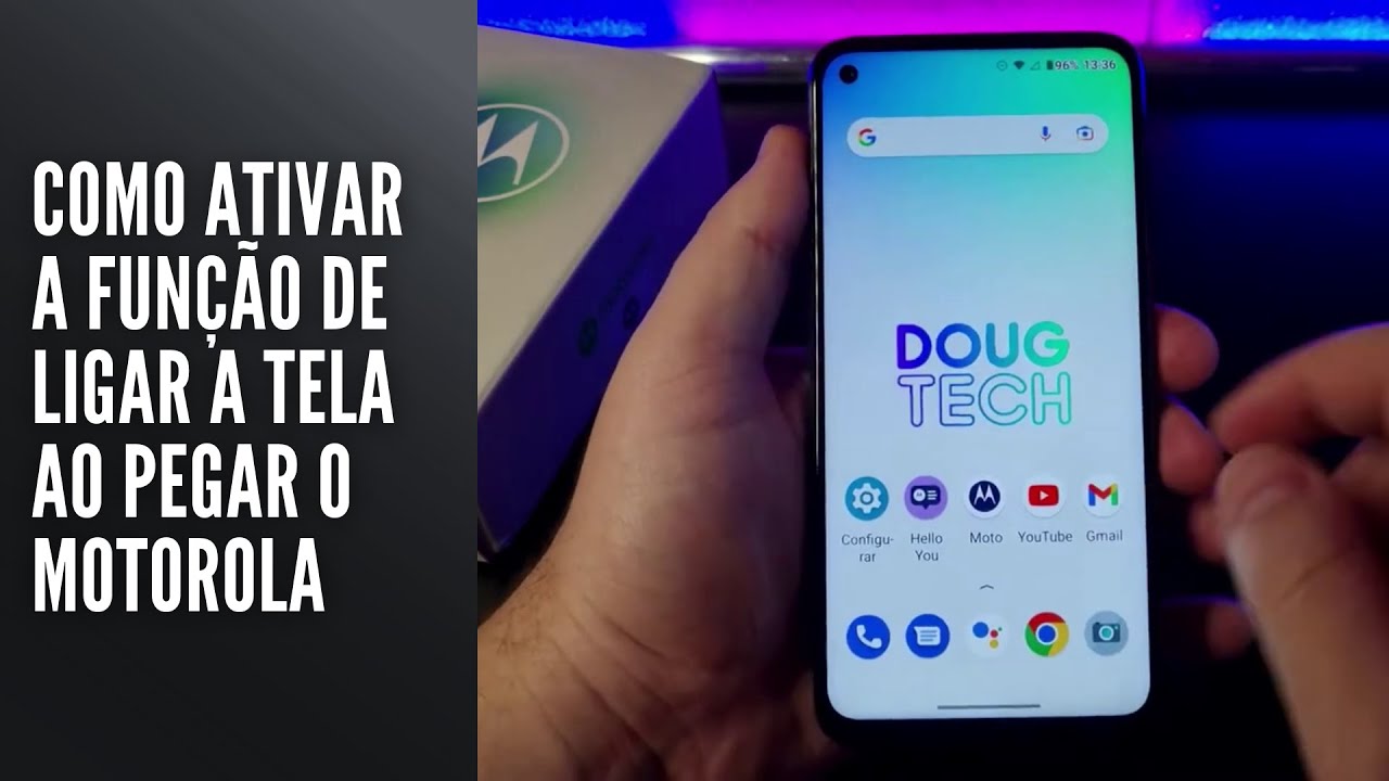 Como Ativar a Função de Ligar a Tela ao Pegar o Motorola