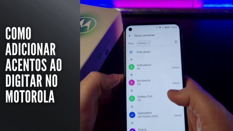 Como Adicionar Acentos ao Digitar no Motorola